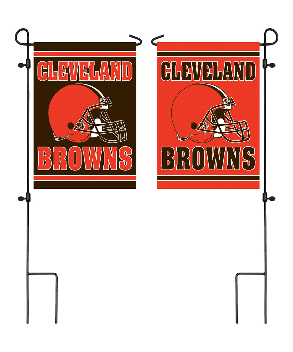 Cleveland Browns Double Sided Embossed Suede Garden Flag