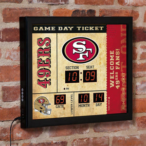 San Francisco 49ers Scoreboard Wall Clock