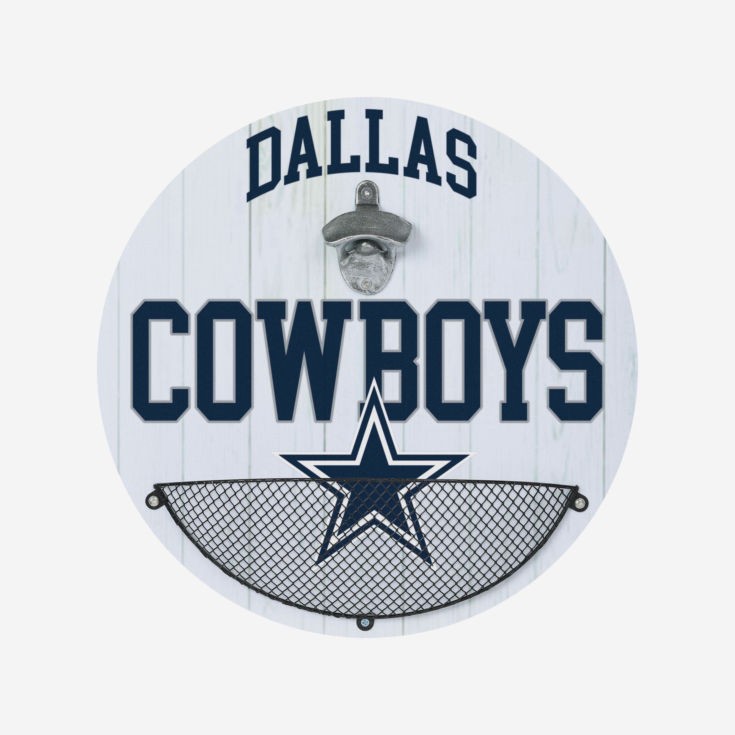 Dallas Cowboys 15" Round Bottle Cap Catcher
