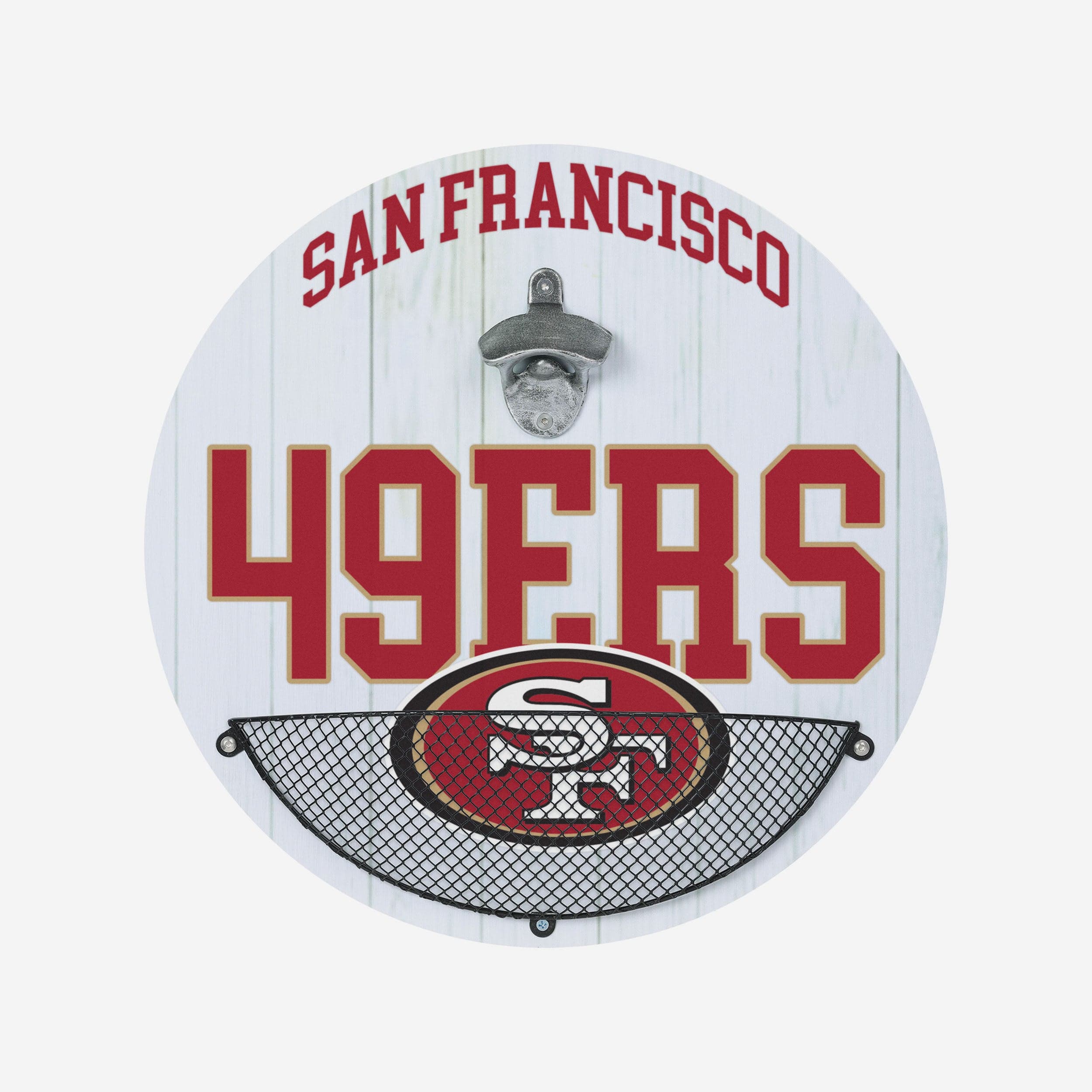 San Francisco 49ers 15" Round Bottle Cap Catcher