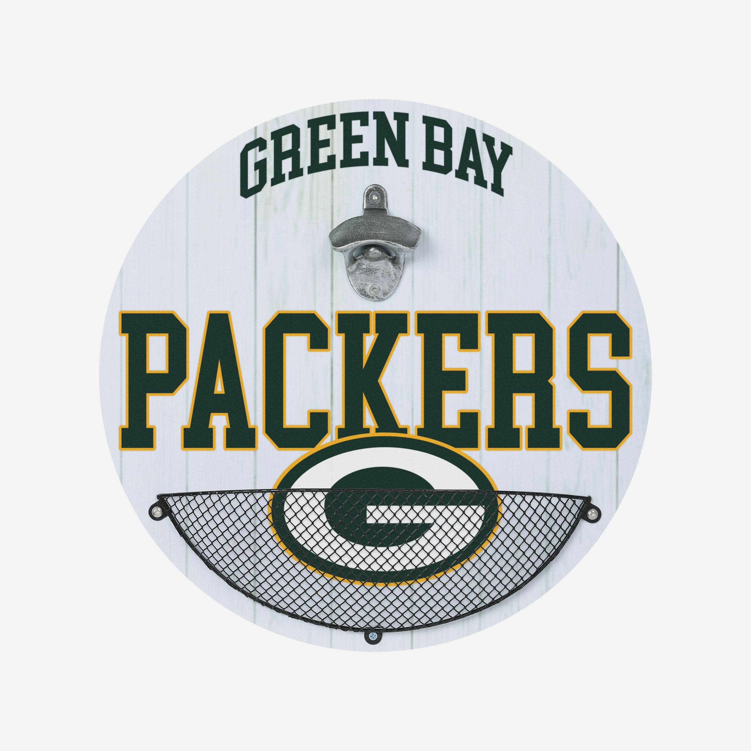 Green Bay Packers 15" Round Bottle Cap Catcher