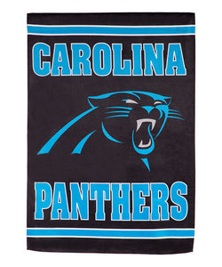 Carolina Panthers Double Sided Embossed Suede House Flag
