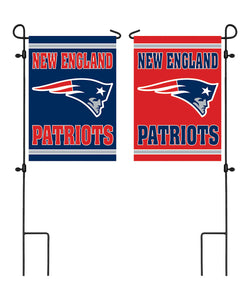 New England Patriots Double Sided Embossed Suede Garden Flag