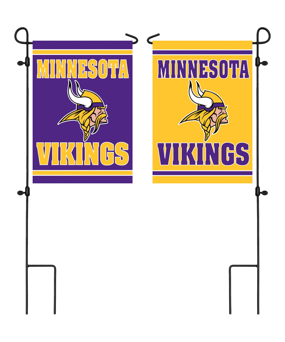 Minnesota Vikings Double Sided Embossed Suede Garden Flag