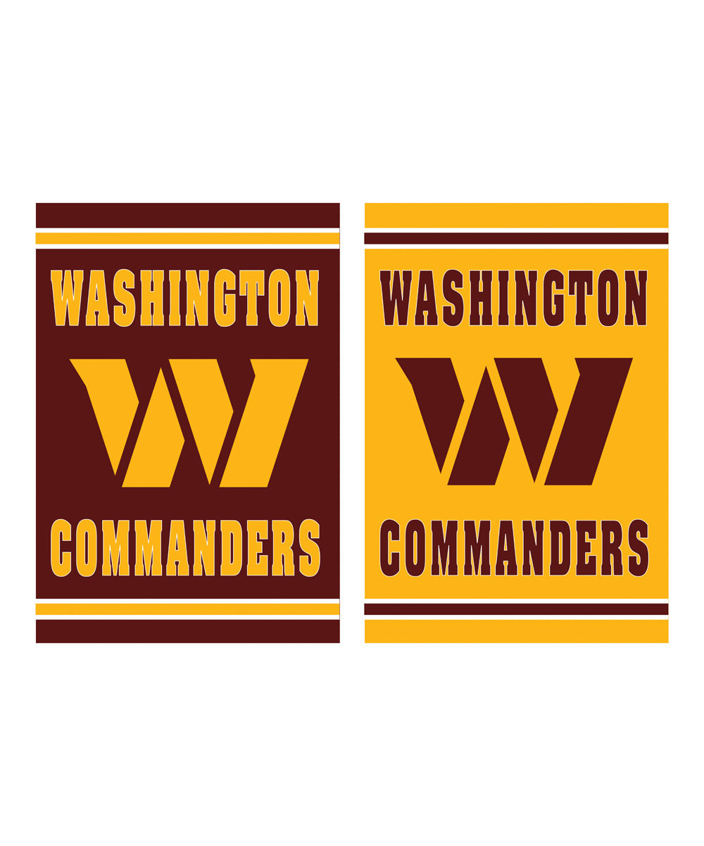 Washington Commanders Double Sided Embossed Suede House Flag