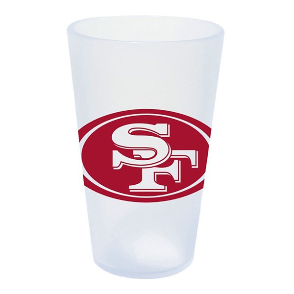 San Francisco 49ers Silicone Pint Glass 16oz
