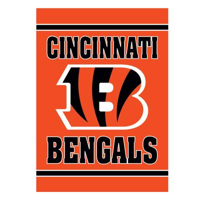 Cincinnati Bengals Double Sided Embossed Suede House Flag