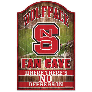 North Carolina State Wolfpack Fan Cave Wood Sign 11