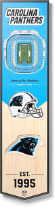 Carolina Panthers 3D Wood Stadium Banner - Large