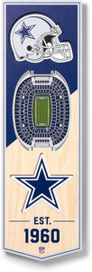 Dallas Cowboys 3D Wood Stadium Banner - Small