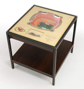 Kansas City Chiefs 25-Layer Stadium Views Lighted End Table