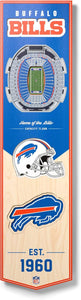 Buffalo Bills 3D Wood Stadium Banner - Large