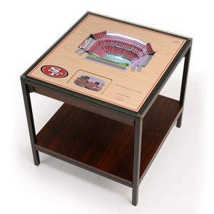 San Francisco 49ers 25-Layer Stadium Views Lighted End Table