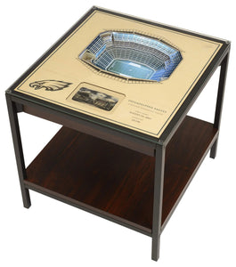 Philadelphia Eagles 25-Layer Stadium Views Lighted End Table