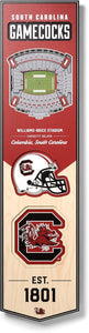 South Carolina Gamecocks 3D Wood Stadium Banner - Large