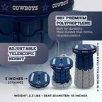 Dallas Cowboys Telescoping Collapsible Stool