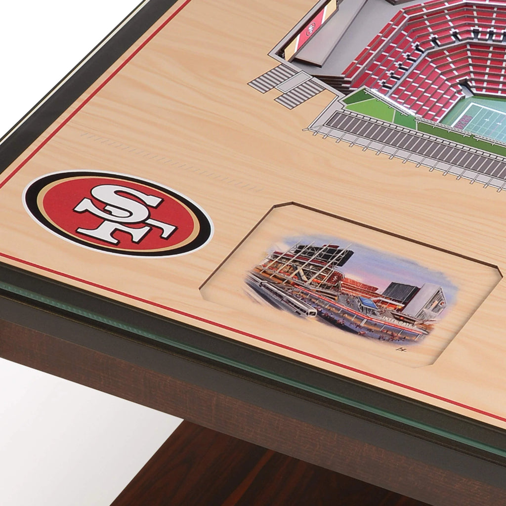 San Francisco 49ers 25-Layer Stadium Views Lighted End Table