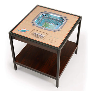 Miami Dolphins 25-Layer Stadium Views Lighted End Table