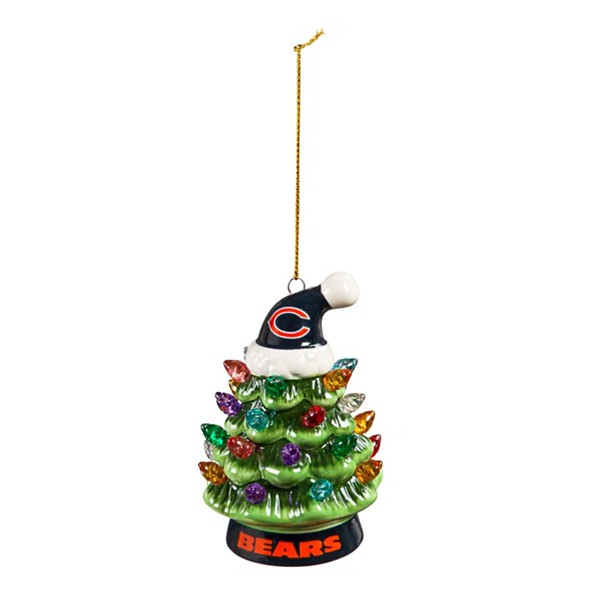 Chicago Bears LED Ceramic Christmas Tree - 4"