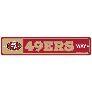 San Francisco 49ers Way Street / Zone Sign