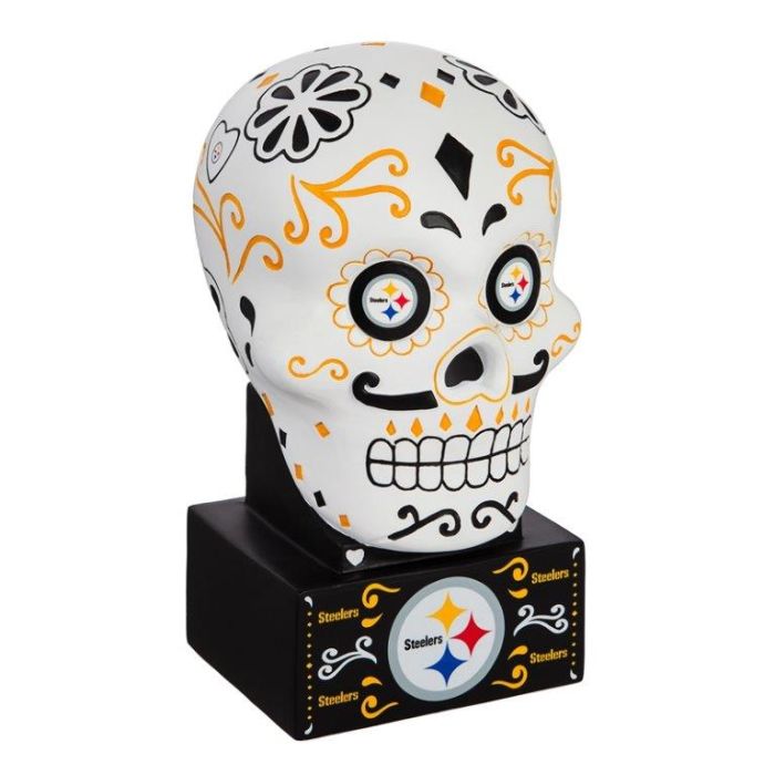 Pittsburgh Steelers Sugar Skull Statue