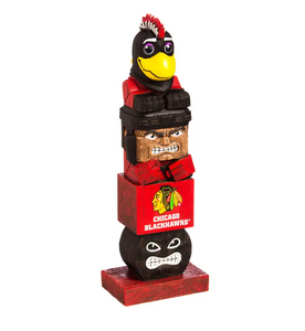 Chicago Blackhawks Tiki Totem Statue