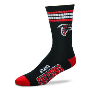 Atlanta Falcons 4 Stripe Deuce Sports Socks
