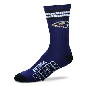 Baltimore Ravens 4 Stripe Deuce Sports Socks