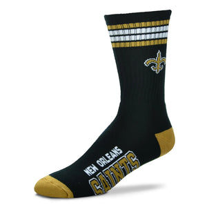 New Orleans Saints 4 Stripe Deuce Sports Socks
