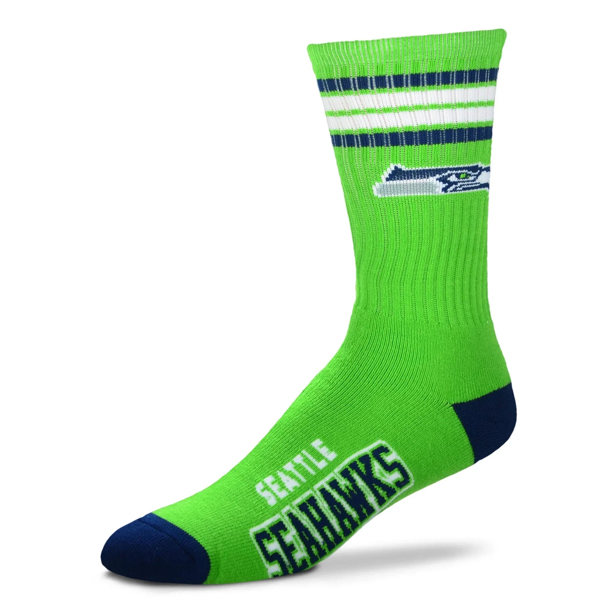 Seattle Seahawks 4 Stripe Deuce Sports Socks