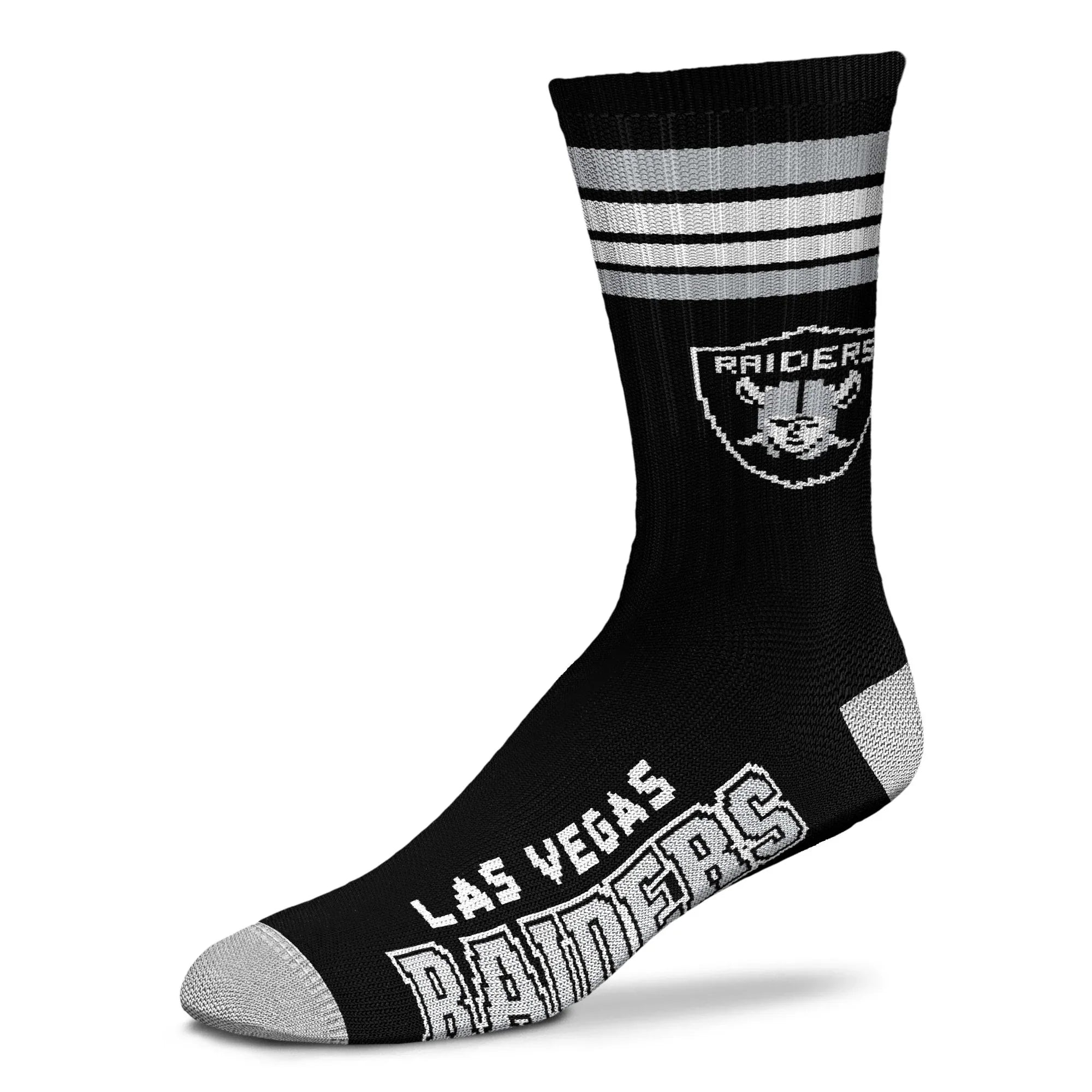 Las Vegas Raiders 4 Stripe Deuce Sports Socks