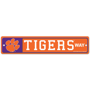 Clemson Tigers Way Street / Zone Sign