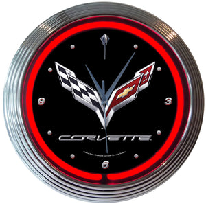 Corvette C7 Neon Clocks