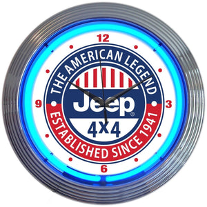 Jeep 4x4 Neon Clocks