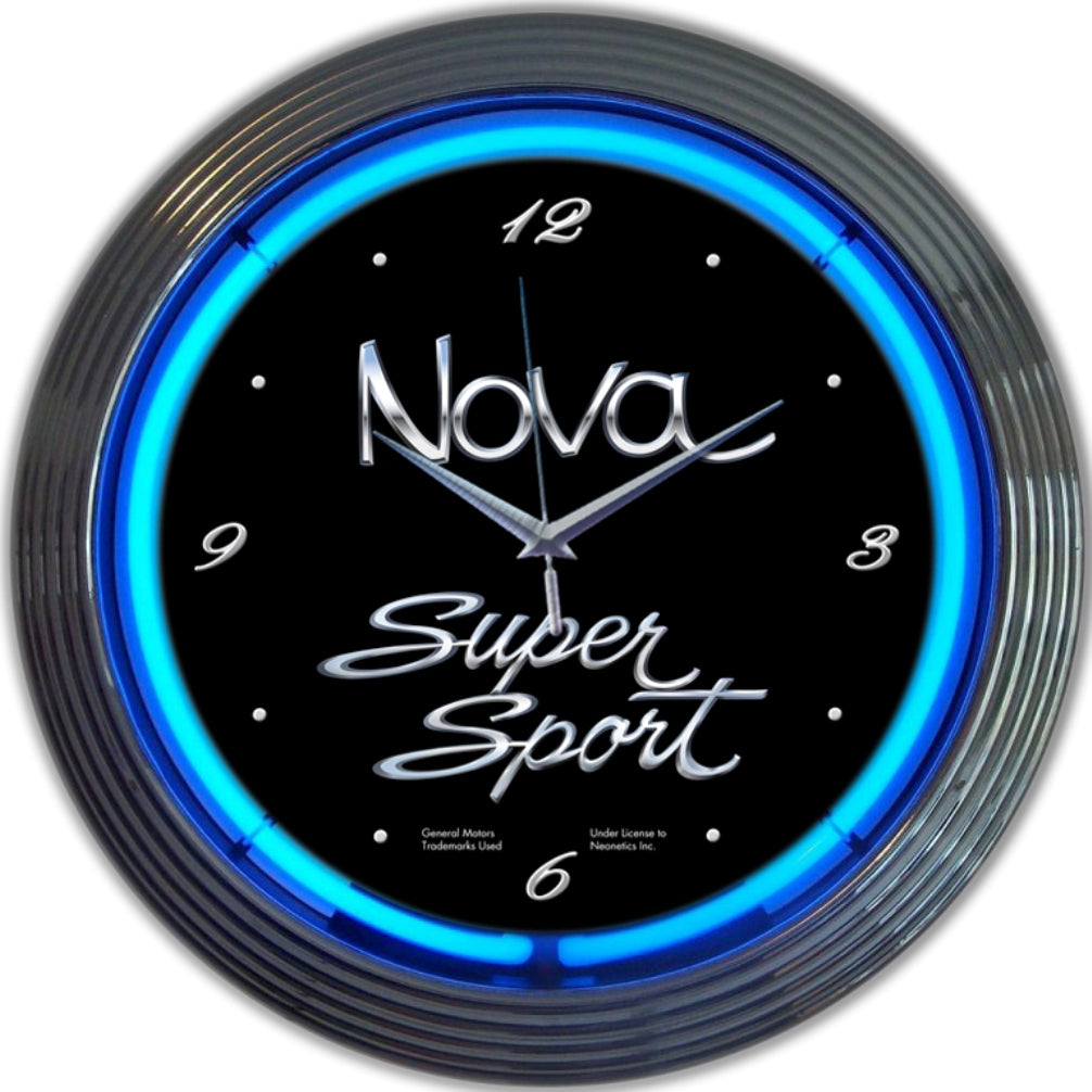 Chevy Nova Neon Clocks – ManCave Store