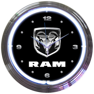 Dodge RAM Neon Clocks