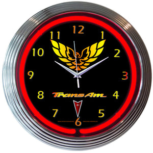 Trans Am Neon Clocks