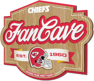 Kansas City Chiefs 3D fan cave sign