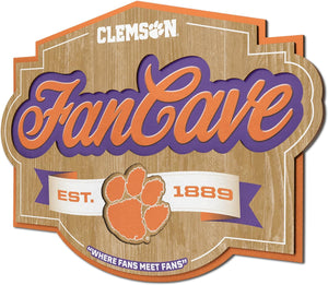 Clemson Tigers 3D fan cave sign