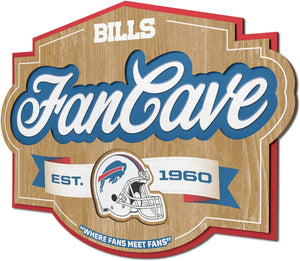 Buffalo Bills 3D fan cave sign