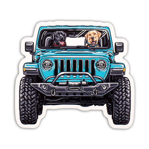 Labs Jeep Sticker