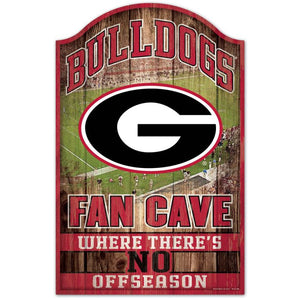 Georgia Bulldogs Fan Cave Wood Sign 11