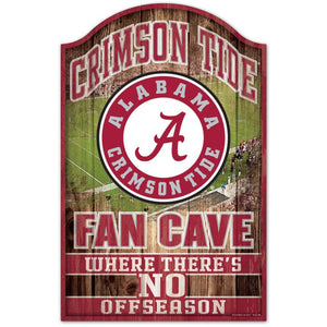 Alabama Crimson Tide Fan Cave Wood Sign 11