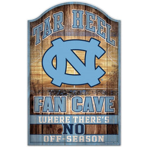 North Carolina Tar Heels Fan Cave Wood Sign 11