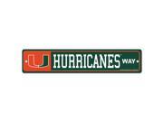 Miami Hurricanes Way Street / Zone Sign