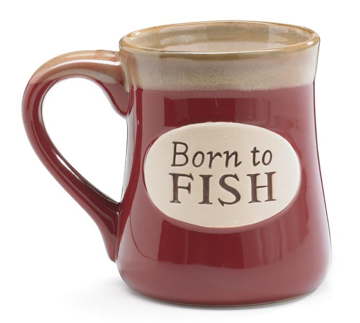 Born To Fish  Vintage Mug