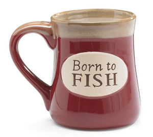 Born To Fish  Vintage Mug
