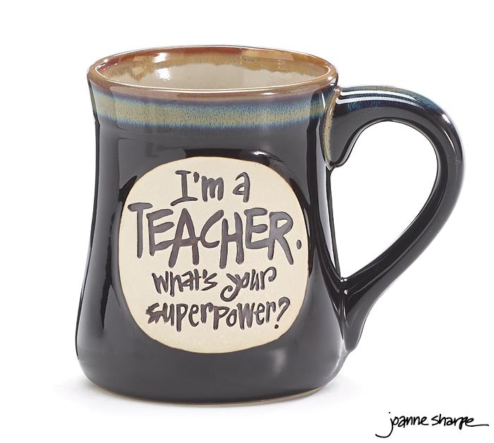 Superpower Teacher Vintage Mug