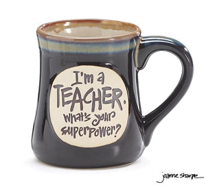 Superpower Teacher Vintage Mug