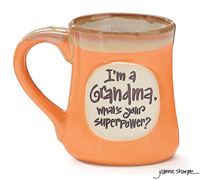 I Am A Grandma ... Orange Vintage Mug